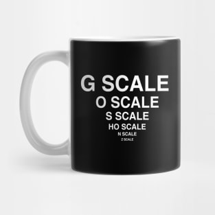 Model Train Scales Mug